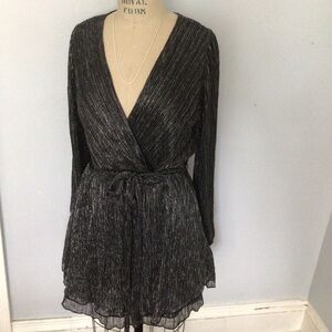 Elegant Black Wrap Dress